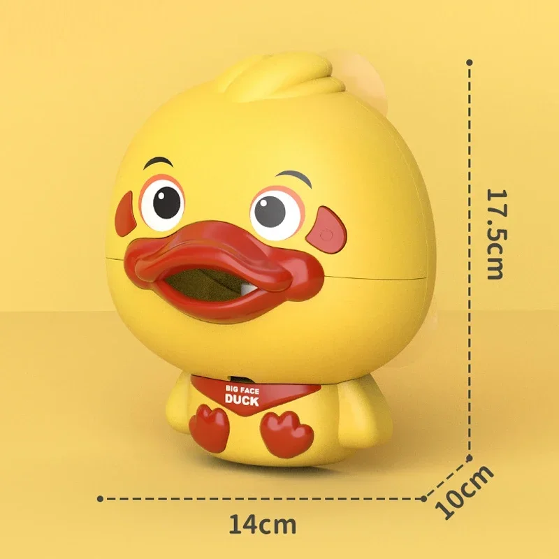 Bubble Duck Baby Bath Toy Funny Toddler Bath Bubble Maker Pool Swimming Bathtub Soap Machine Bathroom Toys for Children Kids - Image 5