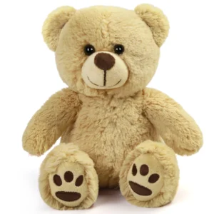 8'' Teddy Bear Stuffed Animals Brown Teddy Bear Plush Toy, Soft Plush Gifts for Kids Baby Toddlers on Baby Shower Christmas Gift