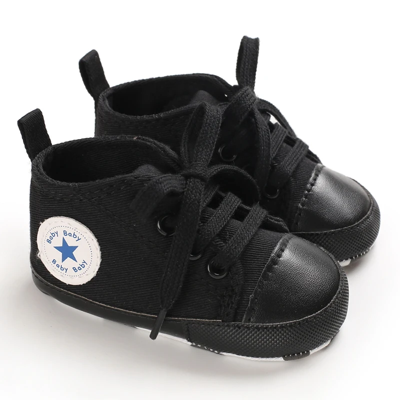 Baby Canvas Classic Sports Sneakers Newborn Baby Boys Girls Print Star First Walkers Shoes Infant Toddler Anti-slip Baby Shoes - Image 18
