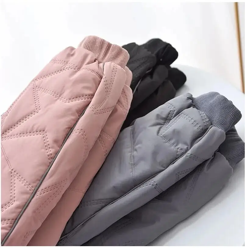 Baby Kids Thick Cotton Ski Pants Boys Girls Winter Plus Velvet Warm Trousers Toddle Waterproof Outdoor Pants For 1-6 Years Old - Image 6