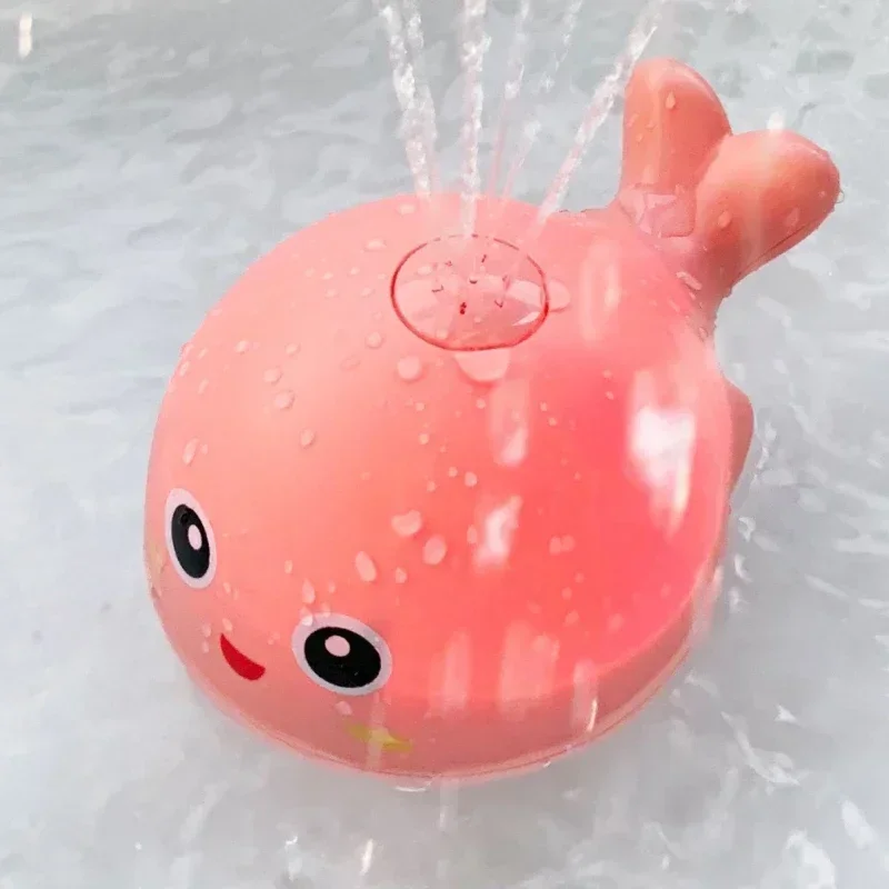 Baby Bath Toys Spray Water Shower Bathing Toys for Kids Electric Whale Bath Ball with Light Music LED Light Toys Bathtub Toy - Image 2
