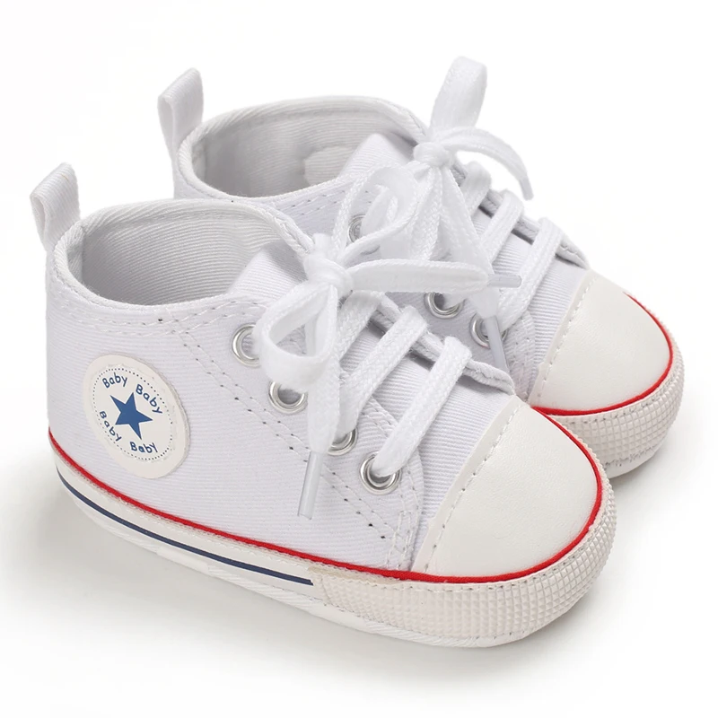 Baby Canvas Classic Sports Sneakers Newborn Baby Boys Girls Print Star First Walkers Shoes Infant Toddler Anti-slip Baby Shoes - Image 14