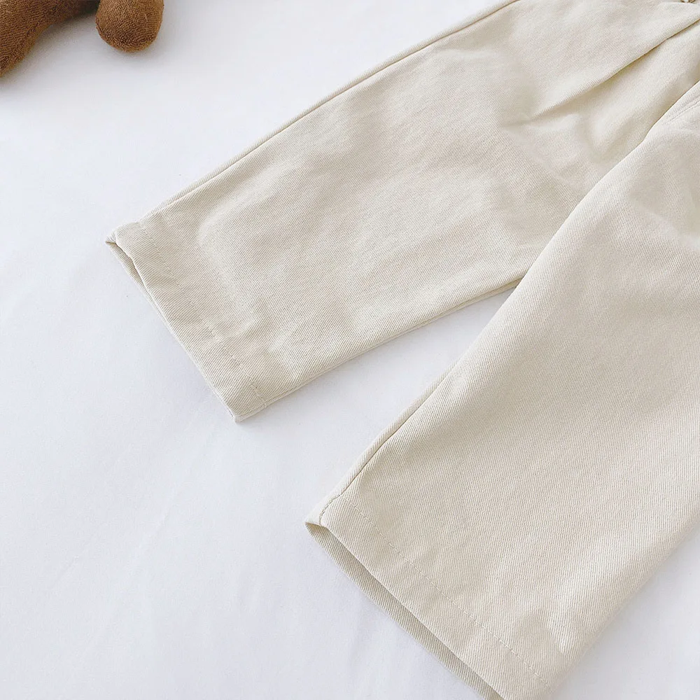 Children Pants Autumn Spring Casual Cotton Canvas Pants Fashion Kids Boys Girls Trousers - Image 6