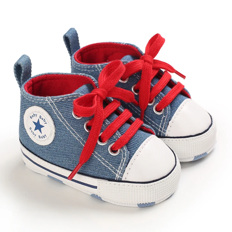 Baby Canvas Classic Sports Sneakers Newborn Baby Boys Girls Print Star First Walkers Shoes Infant Toddler Anti-slip Baby Shoes - Image 15
